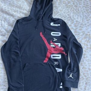 Jordan Nike Black and Red Sweatshirt with Bold Branding